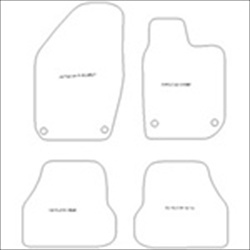 Volkswagen Polo MK5 Car Mats with Twist Turn Fixing